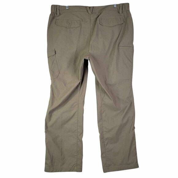 Duluth Trading Co Womens Cargo Pants Brown Size 18X31 Flat Front Straight Leg - Picture 3 of 9